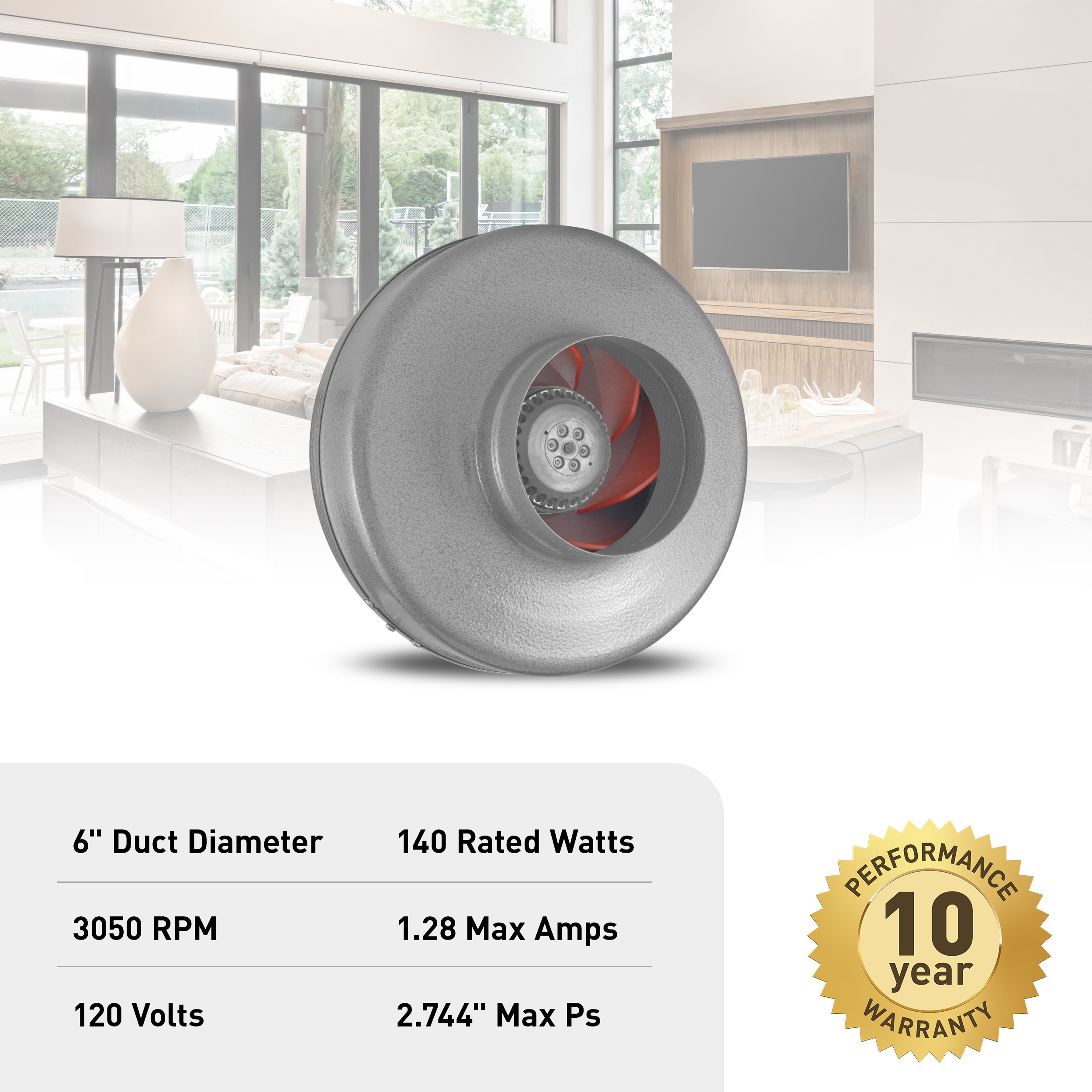 Atmosphere Vortex® VTX Series 6-Inch Diameter | Panasonic